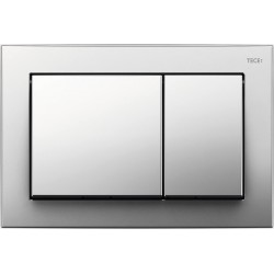 Πλακέτα εντοιχιζόμενου καζανακίου από ABS διπλής ενέργειας μηχανικά, χρώμα: Χρωμέ επιφάνεια: Γυαλιστερή Πλακέτες