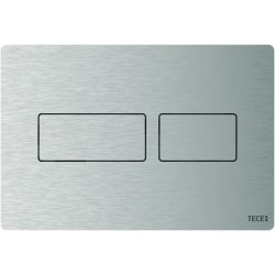 Πλακέτα εντοιχιζόμενου καζανακίου Brushed stainless steel από inox διπλής ενέργειας μηχανικά με έλασμα, χρώμα: Χρωμέ επιφάνεια: Βουρτσισμένη Πλακέτες