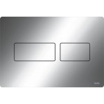 Flush wall plates for concealed cistern Actuation dual flush valve material: Metal, color: Chrome surface: Glossy Flush plates