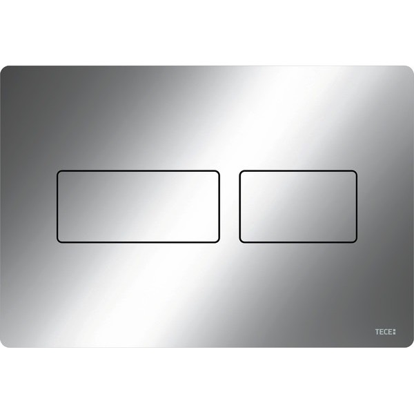 Flush wall plates for concealed cistern Actuation dual flush valve material: Metal, color: Chrome surface: Glossy Flush plates