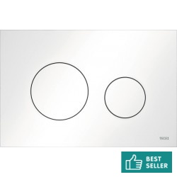 Flush wall plates for concealed cistern dual flush valve material: ABS Mechanical with string, color: White surface: Glossy