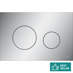 Flush wall plates for concealed cistern dual flush valve material: ABS Mechanical with string, color: Chrome surface: Matt