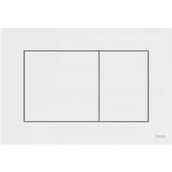 Πλακέτα εντοιχιζόμενου καζανακίου αντιβακτηριδιακή από ABS διπλής ενέργειας μηχανικά, χρώμα: Λευκό επιφάνεια: Γυαλιστερή Πλακέτες