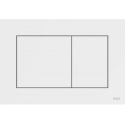 Πλακέτα εντοιχιζόμενου καζανακίου από ABS διπλής ενέργειας μηχανικά, χρώμα: Λευκό επιφάνεια: Γυαλιστερή Πλακέτες