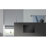 Flush wall plates for concealed cistern dual flush valve material: ABS Mechanical with string, color: Black surface: Matt Flush plates