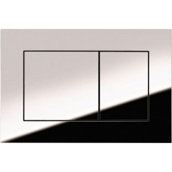 Πλακέτα εντοιχιζόμενου καζανακίου από ABS διπλής ενέργειας μηχανικά, χρώμα: Χρωμέ επιφάνεια: Γυαλιστερή Πλακέτες