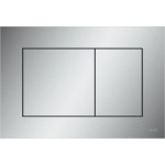 Flush wall plates for concealed cistern Actuation dual flush valve material: ABS, color: Chrome surface: Matt Flush plates