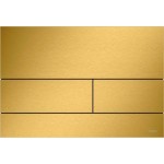 Flush wall plates for concealed cistern Brushed Gold Optic, PVD dual flush valve material: Metal Mechanical with string, color: Gold surface: Brushed Flush plates