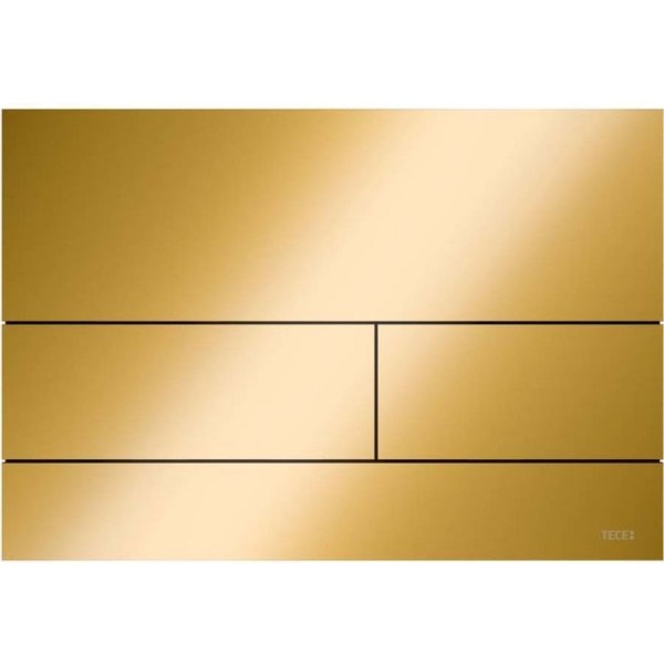 Flush wall plates for concealed cistern Polished Gold Optic, PVD dual flush valve material: Metal Mechanical with string, color: Chrome surface: Glossy Flush plates