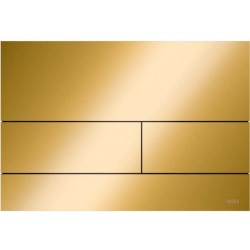 Πλακέτα εντοιχιζόμενου καζανακίου Polished Gold Optic, PVD από μέταλλο διπλής ενέργειας μηχανικά, χρώμα: Χρωμέ επιφάνεια: Γυαλιστερή Πλακέτες