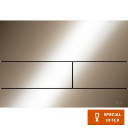 Πλακέτα εντοιχιζόμενου καζανακίου Polished Red Gold, PVD από μέταλλο διπλής ενέργειας μηχανικά, χρώμα: Ροζ Χρυσό επιφάνεια: Γυαλιστερή Πλακέτες