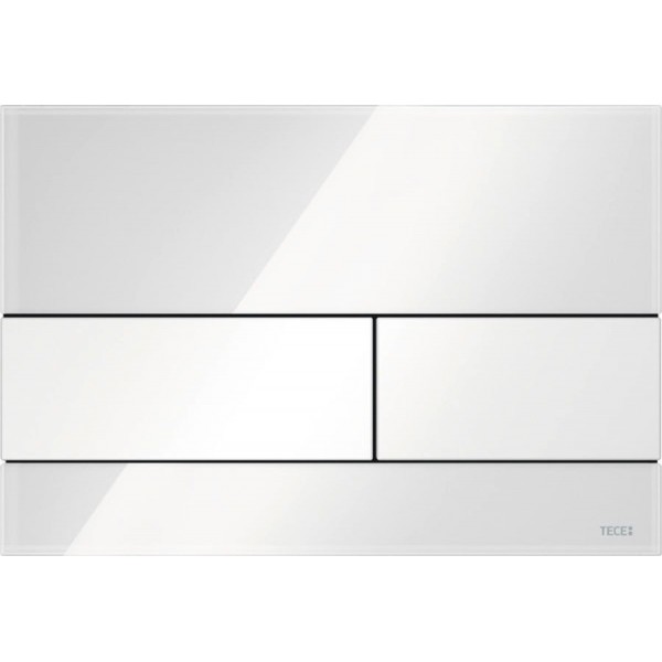 Flush wall plates for concealed cistern Actuation dual flush valve material: Crystal, color: White surface: Glossy Flush plates