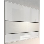 Flush wall plates for concealed cistern dual flush valve material: Crystal Mechanical with string, color: White surface: Glossy Flush plates Flush wall plates for concealed cistern dual flush valve material: Crystal Mechanical with string, color: White surface: Glossy Flush plates