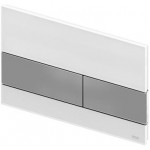 Flush wall plates for concealed cistern dual flush valve material: Crystal Mechanical with string, color: White surface: Glossy Flush plates Flush wall plates for concealed cistern dual flush valve material: Crystal Mechanical with string, color: White surface: Glossy Flush plates