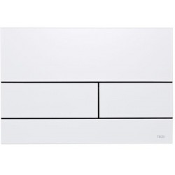 Πλακέτα εντοιχιζόμενου καζανακίου από μέταλλο διπλής ενέργειας μηχανικά, χρώμα: Λευκό επιφάνεια: Γυαλιστερή Πλακέτες