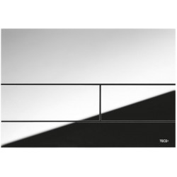 Πλακέτα εντοιχιζόμενου καζανακίου από μέταλλο διπλής ενέργειας μηχανικά, χρώμα: Χρωμέ επιφάνεια: Γυαλιστερή Πλακέτες