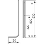 Foot material: Inox Tece Foot material: Inox Tece
