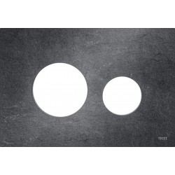 Πρόσοψη πλακέτας εντοιχιζόμενου καζανακίου Slate slab από σχιστόλιθο, χρώμα: Γκρι επιφάνεια: Ματ Εξαρτήματα