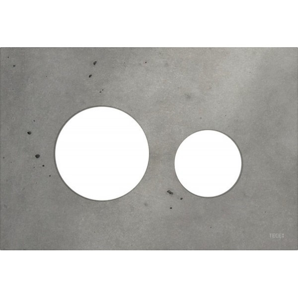 Cover for toilet flush plate Light concrete material: Metal, color: Grey surface: Matt Parts Cover for toilet flush plate Light concrete material: Metal, color: Grey surface: Matt Parts
