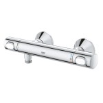 Μπαταρία ντουζιέρας επίτοιχη από ορείχαλκο θερμοστατική κορμός (χωρίς τηλέφωνο, σπιράλ, στήριγμα), χρώμα: Χρωμέ επιφάνεια: Γυαλιστερή Επίτοιχες