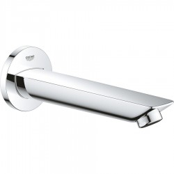 Spout (Nozzle) 17,1cm Wall-mounted material: Brass, color: Chrome surface: Glossy Bath spouts