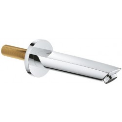 Εκροή (στόμιο) 17,1cm επίτοιχος τύπος από ορείχαλκο, χρώμα: Χρωμέ επιφάνεια: Γυαλιστερή Στόμια (ρουξούνια)