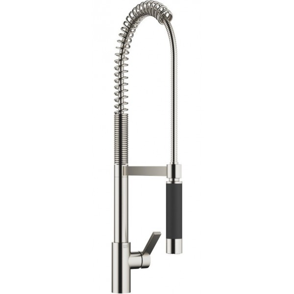 Kitchen tap Deck-mounted material: Brass With Pull-Out Spray 1 jet, color: Chrome surface: Glossy Deck-mounted