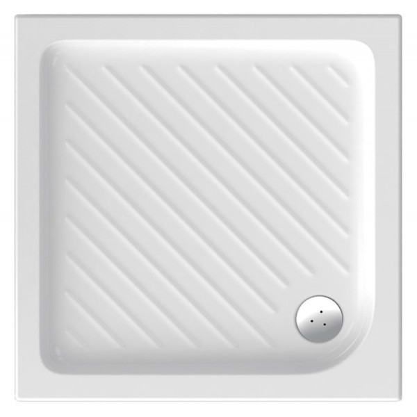 Ντουζιέρα τετράγωνη 90x90x7 από πορσελάνη, χρώμα: Λευκό επιφάνεια: Γυαλιστερή Τετράγωνες Ντουζιέρα τετράγωνη 90x90x7 από πορσελάνη, χρώμα: Λευκό επιφάνεια: Γυαλιστερή Τετράγωνες