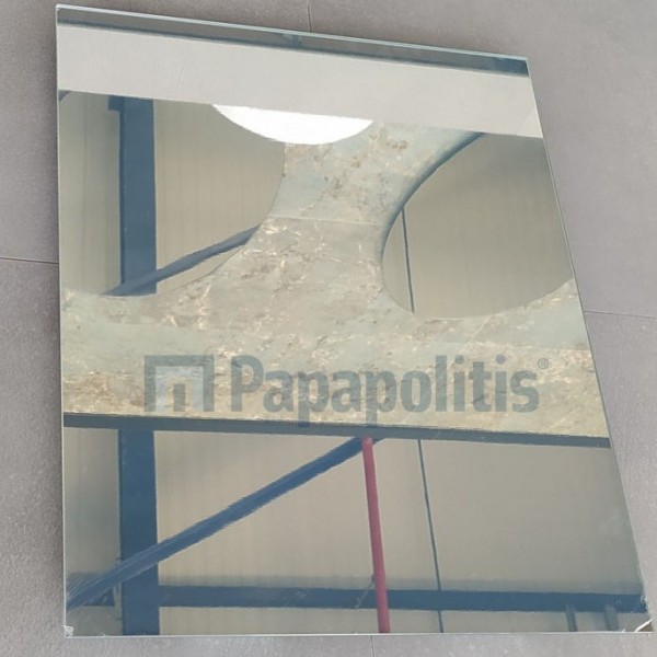 Καθρέπτης, σχήμα: Ορθογώνιο 50x61,5 από κρύσταλλο χωρίς πλαίσιο