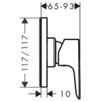 Shower tap Wall-mounted external part 1 way material: Brass mixer With plate without hand shower, hose and holder, color: Chrome surface: Glossy Wall-mounted - external part Shower tap Wall-mounted external part 1 way material: Brass mixer With plate without hand shower, hose and holder, color: Chrome surface: Glossy Wall-mounted - external part