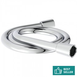 Shower hose 175cm material: Plastic, color: Chrome surface: Matt Shower hoses