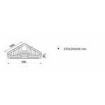 Σπογγοθήκη από ορείχαλκο γωνιακή μονή 26x26x9, χρώμα: Χρωμέ επιφάνεια: Γυαλιστερή Σπογγοθήκες