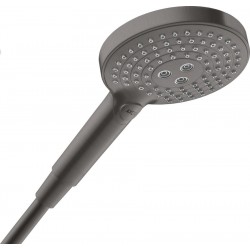 Τηλέφωνο ντους 3 ροών brushed black chrome, χρώμα: Μαύρο επιφάνεια: Βουρτσισμένη Τηλέφωνα