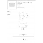 Washbasin Free standing 56x39x14 material: Porcelain Without hole Without overflow, color: Black surface: Matt Free standing Washbasin Free standing 56x39x14 material: Porcelain Without hole Without overflow, color: Black surface: Matt Free standing