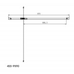 Καμπίνα ντουζιέρας ευθύγραμμη 90x185 6mm ανοιγόμενη Safe Clean glass επιφάνεια: Γυαλιστερή, χρώμα: Χρωμέ Ευθύγραμμες