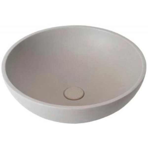 Washbasin Free standing 44x14,5 material: Concrete Without hole Without overflow D5, color: Grey surface: Matt Free standing