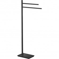 Monk material: Brass, color: Black surface: Matt Free standing towel holders