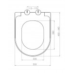 Toilet-seat soft closing, style: Wrapover duroplast, color: White Toilet seats & covers Toilet-seat soft closing, style: Wrapover duroplast, color: White Toilet seats & covers