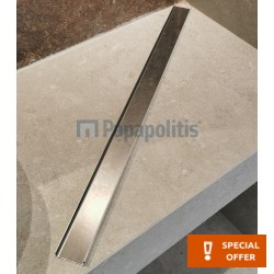 Κάλυμμα για αυλάκι 76cm από inox, χρώμα: Χρωμέ Αυλάκια ντουζιέρας