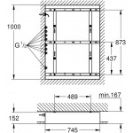 Βάση εγκατάσταση κεφαλής, 40” από μέταλλο Βάσεις