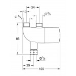 Switch material: Brass, color: Chrome surface: Glossy Angle valves