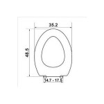 Toilet-seat, style: Sandwich, color: White Toilet seats & covers Toilet-seat, style: Sandwich, color: White Toilet seats & covers