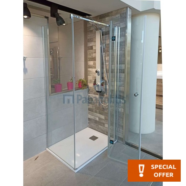 Shower enclosure Rectangle 70x90x190 6mm folding surface: Glossy, color: Chrome Shower enclosure Rectangle 70x90x190 6mm folding surface: Glossy, color: Chrome