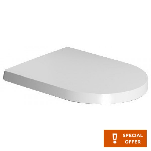 Toilet-seat soft closing, style: Wrapover, color: White Toilet seats & covers