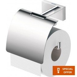 Paper holder with cover material: Brass, color: Chrome surface: Glossy