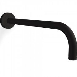 Arm 30cm Wall-mounted material: Brass, color: Black surface: Matt Shower arms