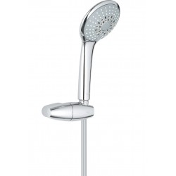 Shower head W/ hose and holder 3 jets, color: Chrome surface: Glossy