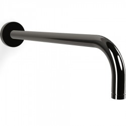 Βραχίονας 35cm Black Chrome επίτοιχος τύπος από ορείχαλκο, χρώμα: Μαύρο επιφάνεια: Γυαλιστερή Βραχίονες κεφαλής ντους