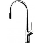 Kitchen tap Deck-mounted material: Brass with shower, color: Chrome surface: Glossy Deck-mounted Kitchen tap Deck-mounted material: Brass with shower, color: Chrome surface: Glossy Deck-mounted