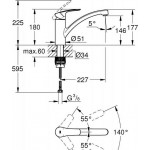 Kitchen tap Deck-mounted material: Brass Low, color: Chrome surface: Glossy Deck-mounted Kitchen tap Deck-mounted material: Brass Low, color: Chrome surface: Glossy Deck-mounted